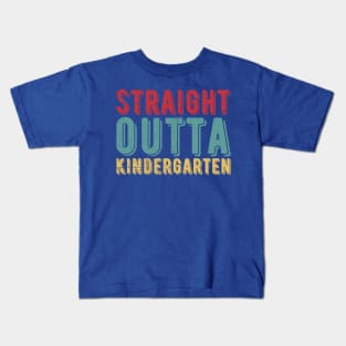 Straight Outta Kindergarten kindergarten graduation Kids T-Shirt